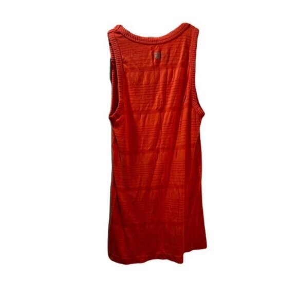 Athleta XS Sleeveless Ribbed Tank Top Red Lightweight Stretchy Fabric Womens Act - Picture 2 of 5